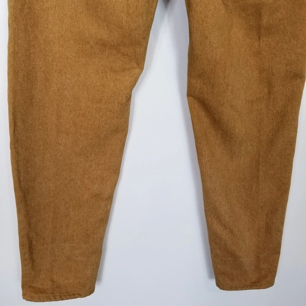 VTG JNCO‎ Revatex Men Denim Suede Jeans Sz 32 Brown Belted Durable USA